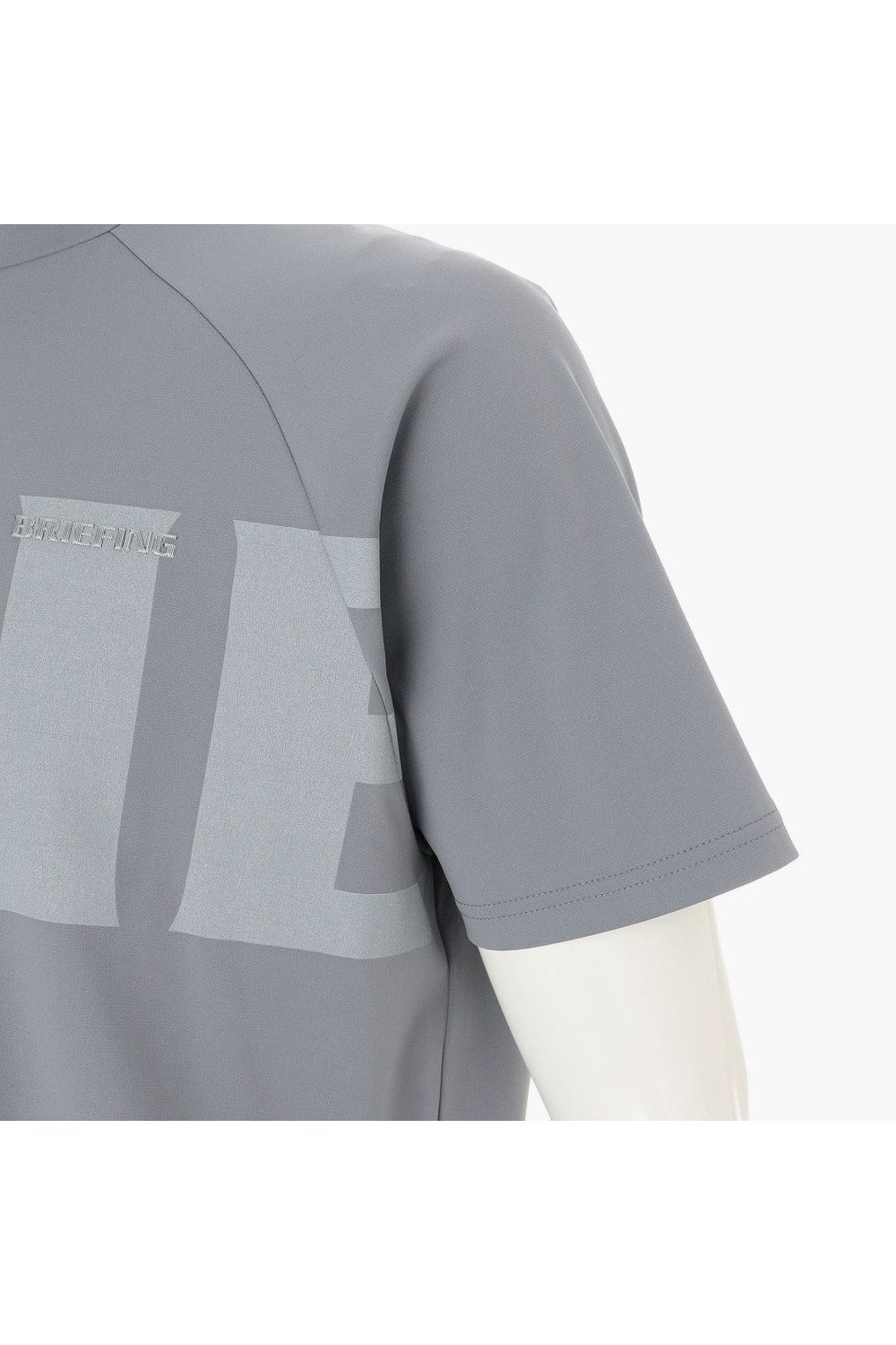 【26SS】 MEN’S BIG BEAT HIGHNECK / ビッグロゴ リラックスフィット モックネックTシャツ (グレー)