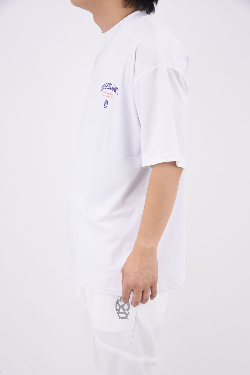 RUSSELUNO - 【25SS】 COLLAGE LOOSE MOCKNECK / ルーズフィット