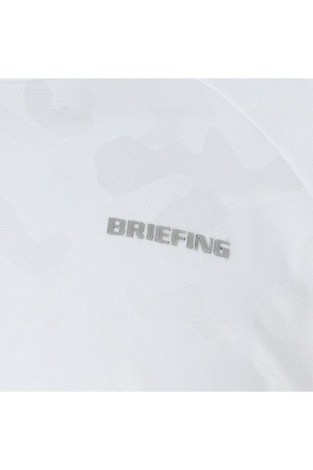 【26SS】 MEN’S CAMO JQ HIGHNECK / カモフラージュジャカード リラックスフィット モックネックTシャツ (ホワイト)