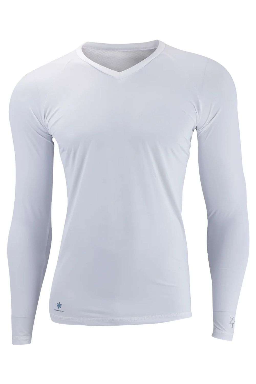 【返品・交換不可】 ICE MESH VNECK / Vネック メッシュ 機能性冷感インナー (ホワイト) (ユニセックス)