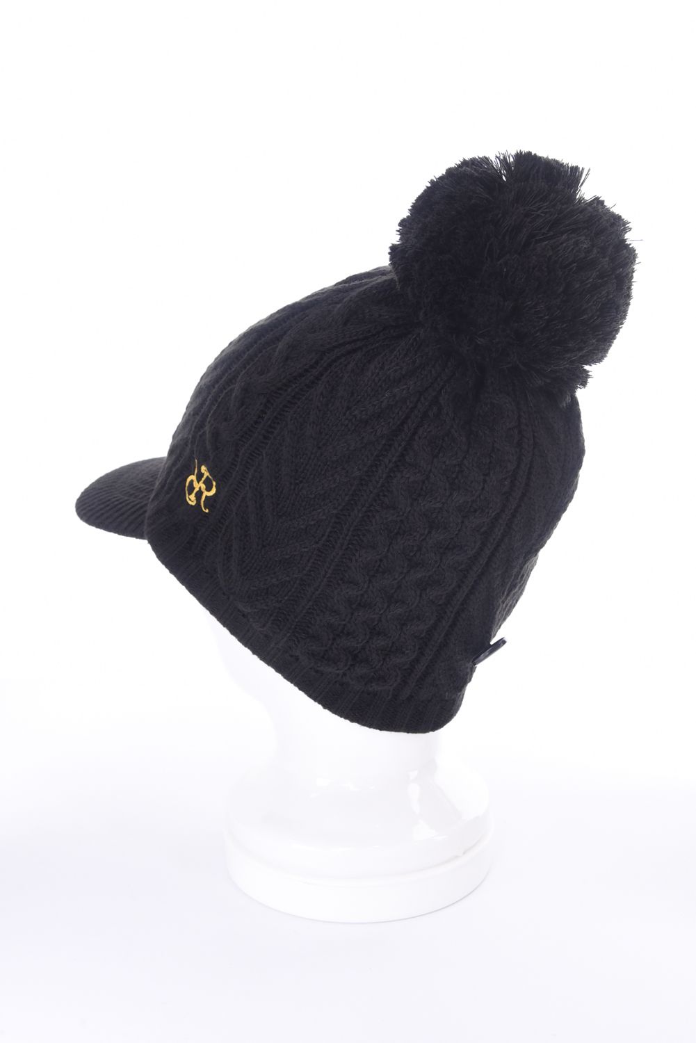 VISOR KNIT CAP / バイザー ニットキャップ（ネックウォーマー付き） (ブラック)