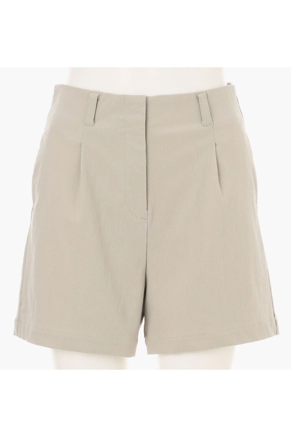 【25AW】【レディース】 WS CORDUROY SINGLE PLEATED SHORT PANTS / コーデュロイ タックプリーツ ショートパンツ (サンド)