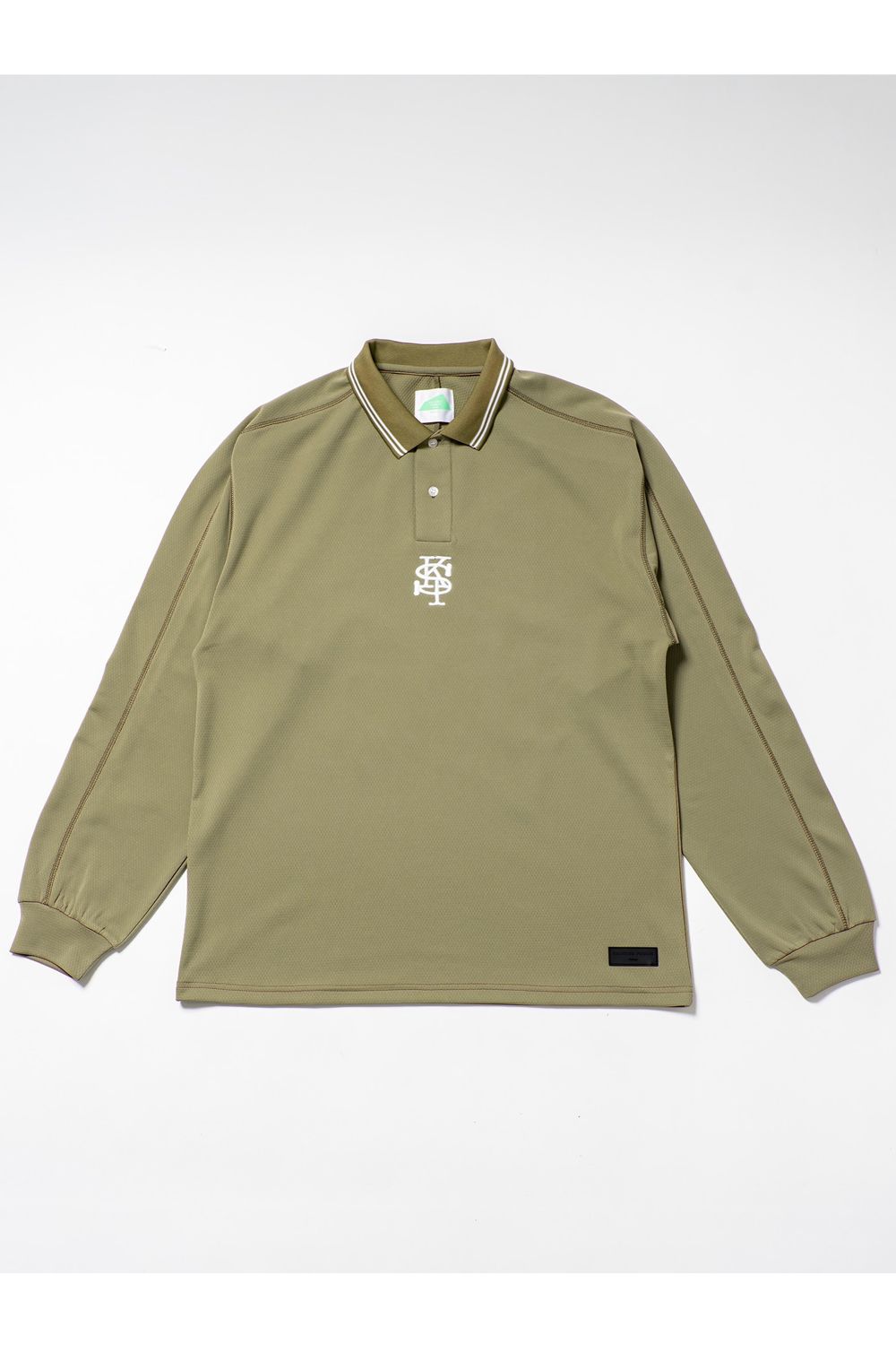 【26AW】 ʻAlapaina Polo L/S（SPK/Lauaʻe） / バックプリント ロングスリーブポロシャツ (カーキ) (9月入荷予定）