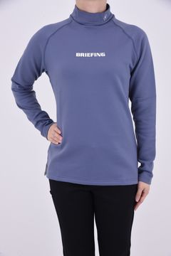 【レディース】【秋冬仕様】 WOMENS WARM LS HIGH NECK / ブランドロゴ ロングスリーブ ウォーム モックネックインナー (グレー)