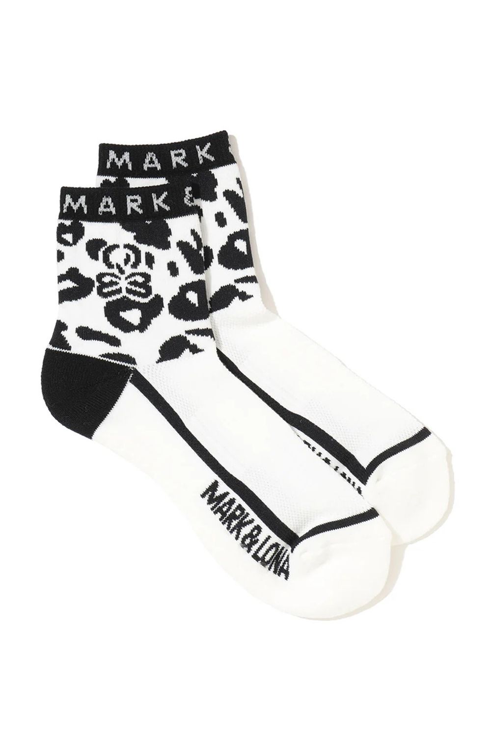 【26SS】 PANTERA GRIP ANKLE SOCKS / レオパードパターン ジャパンメイド アンクルソックス (ホワイト)