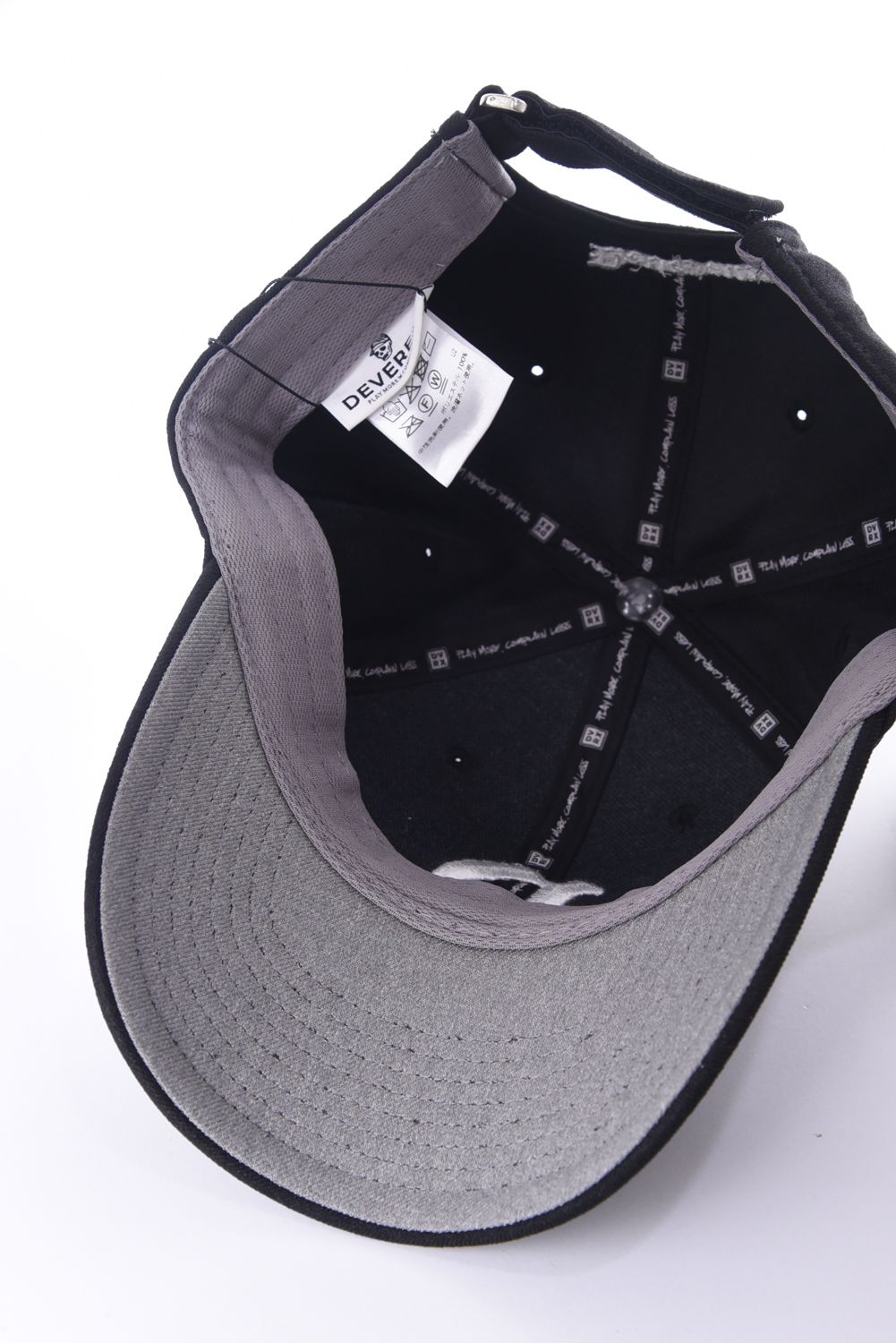 DVRX D Logo Cap / 3Dロゴ刺繍 ベースボールキャップ (ブラック)