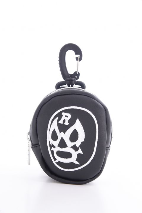 LUCHA BALL POUCH / マスクマン ボールポーチ (ブラック)