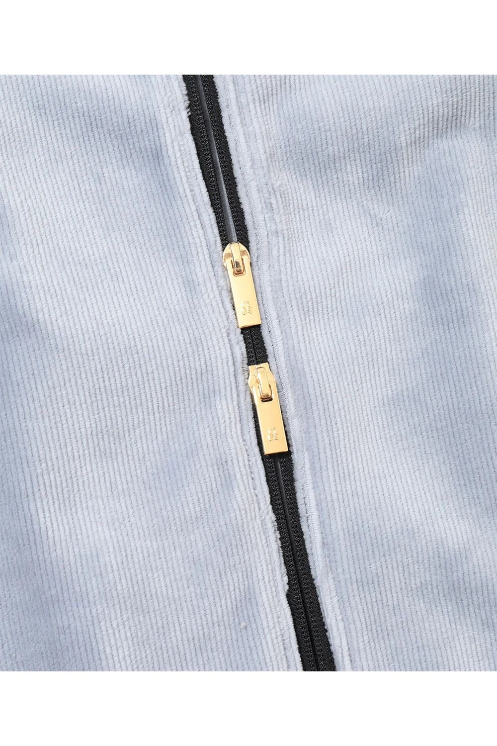 【2026AW 木村拓哉さん着用】 FRAKTUR CORDUROY JERSEY JACKET / コーデュロイ ラインストーン 金刺繍ロゴ トラックジャケット (パープル) (10月7日入荷予定)