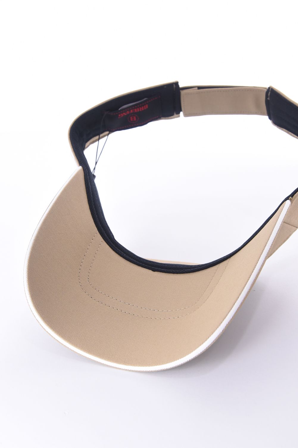 【26SS】 MEN’S ROUND LOGO VISOR / アシンメトリー ラウンドロゴ サンバイザー (ベージュ)