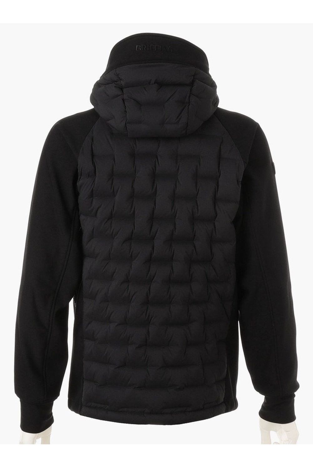 【25AW】 MEN'S HYBRID DOWN PARKA / ストレッチタフタ ダイヤモンドロゴ ハイブリッドダウンジップパーカー (ブラック)