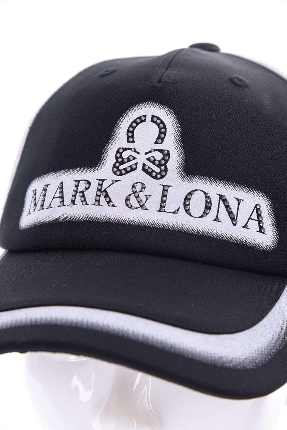 【26SS】 BLUR SIGN SPECTRUM CAP / ブラープリント ラインストーン キャップ (ブラック)