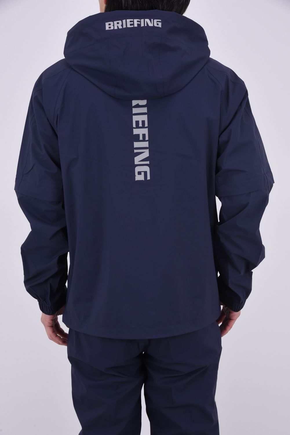 【26SS】 MEN'S WATERPROOF BLOUSON / マイクロリップナイロン 2WAYレインジャケット (ネイビー)