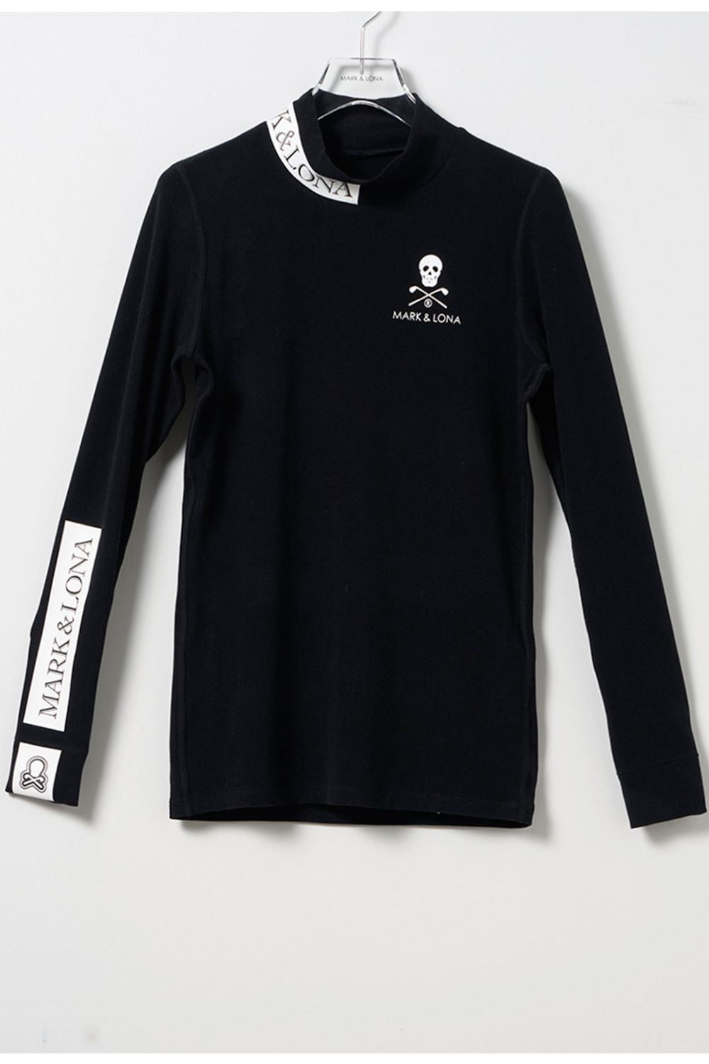 【レディース】 ICON MICRO FLEECE INNER / マイクロフリース素材 ブランドロゴ モックネックインナー (ブラック)