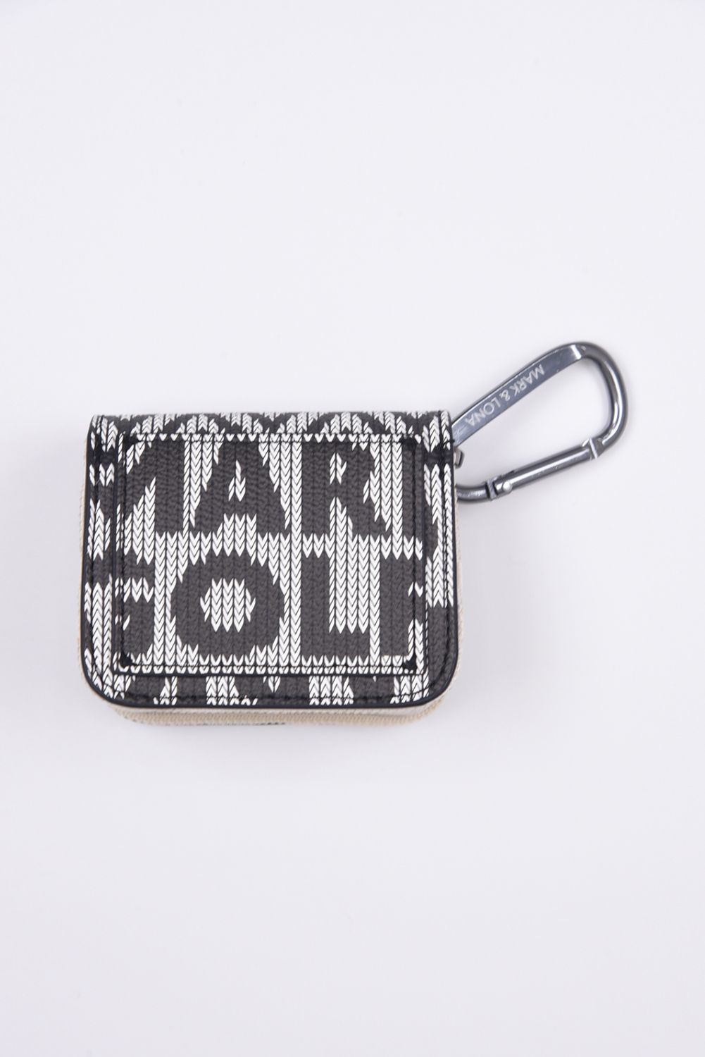 ROMEO BALL POUCH / ニットファブリックプリント ボールポーチ (グレー)