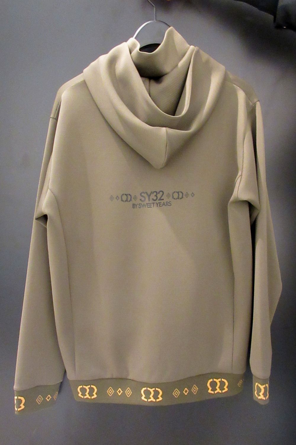 【26AW】 DOUBLE MESH KNIT HOODIE / メッシュ ニット パーカー (カーキ) (10月上旬入荷予定）