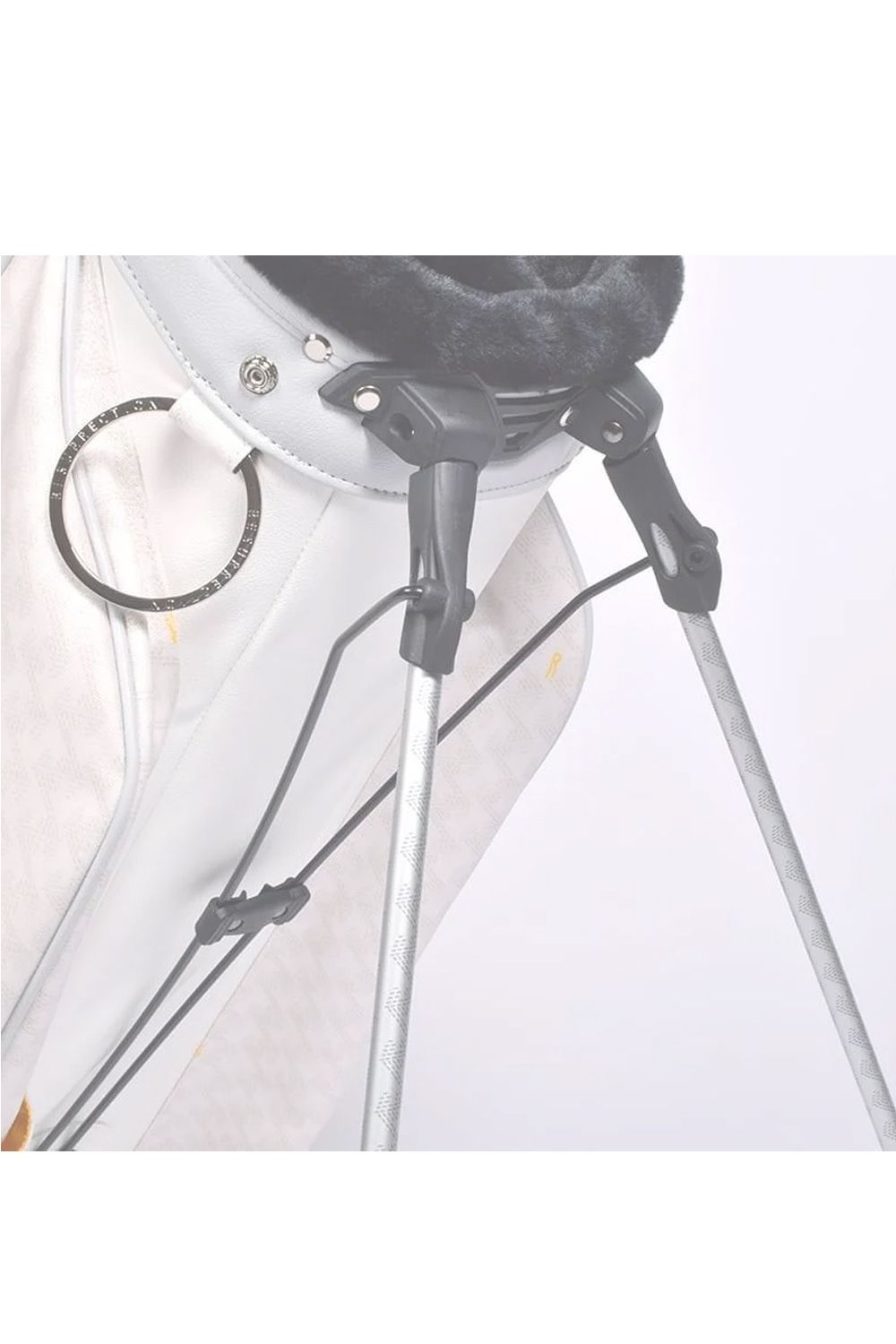 【26SS】【銀行振込・代金引換不可】【返品・交換不可】 PAVO (パーヴォー) / ブランドオリジナルテキスタイル スタンドキャディバッグ (モノホワイト)*