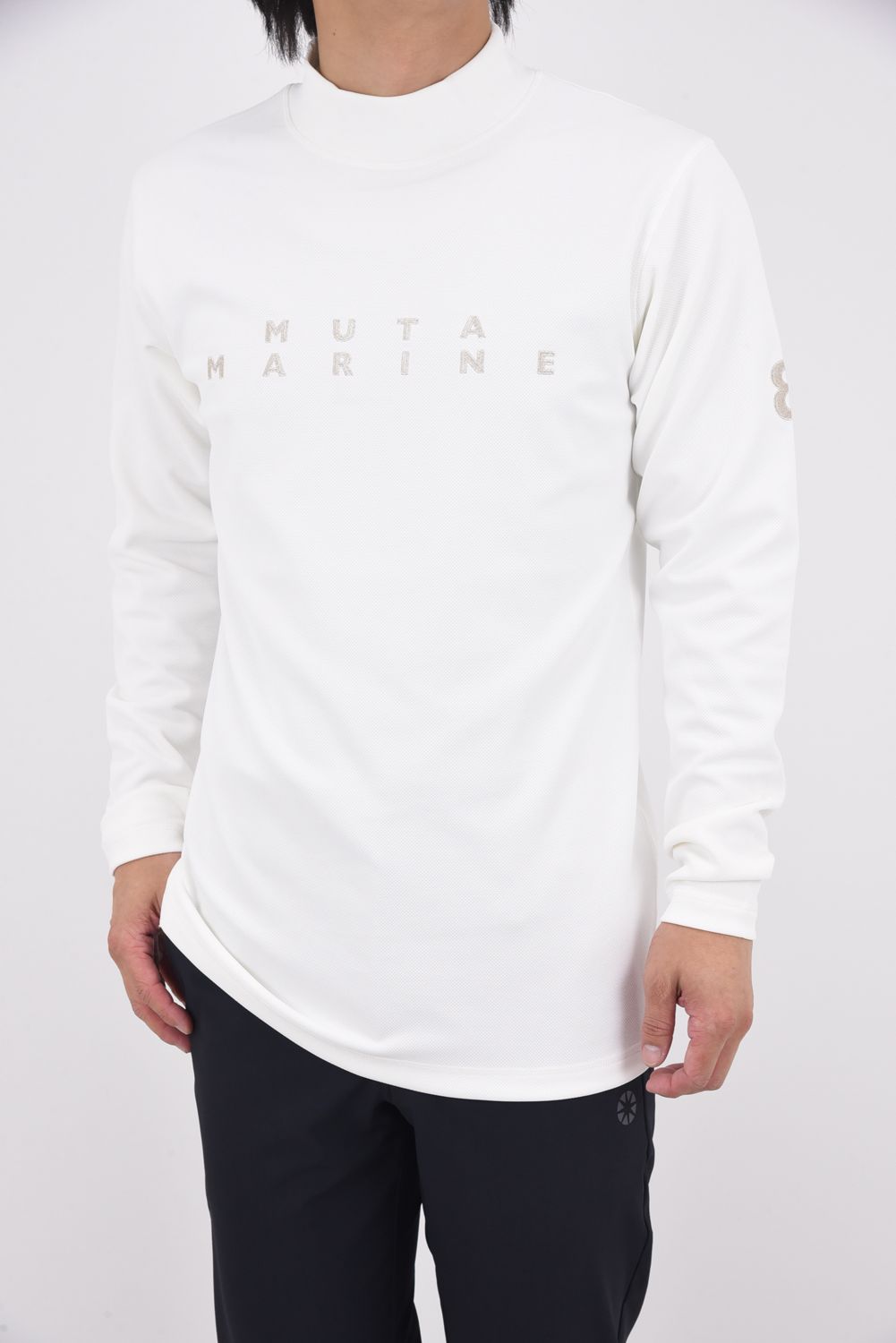 【25AW】 STRETCH MOCK NECK / ストレッチ モックネック Tシャツ (ホワイト)