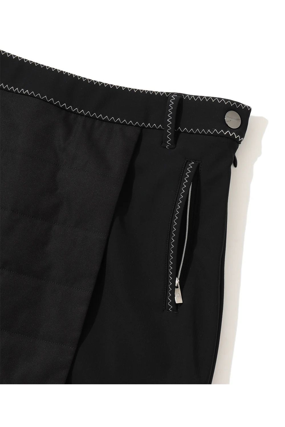 【26AW】【レディース】 ÉLAN HYBRID SKIRT / ボンディング素材&中綿素材 ハイブリッドスカート (インナーパンツ無し) (ブラック)