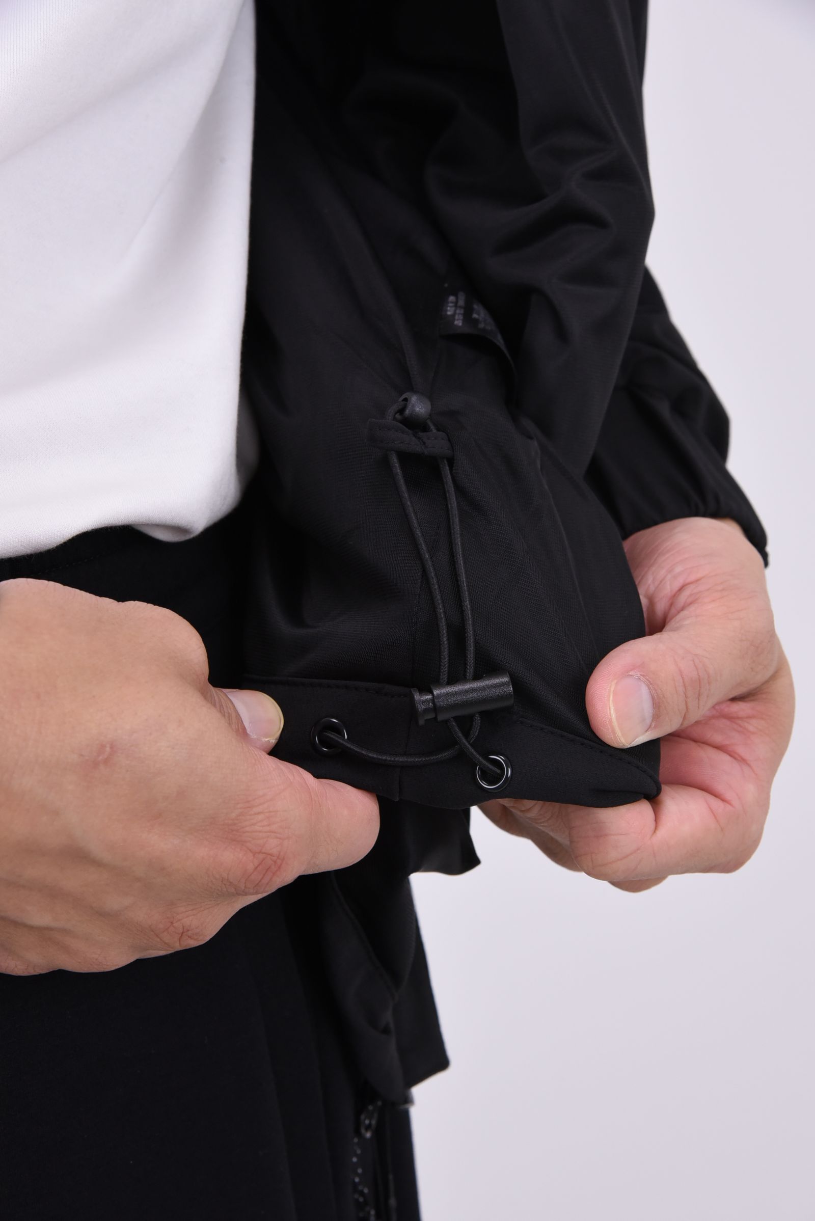【26AW】 BONDING COMBINATION ZIP HOODIE / ボンディングコンビネーション ジップアップパーカー (ブラック/ブラック)