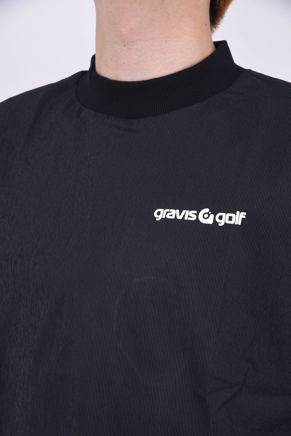 gravis golf - FREEDOM MOCK NECK TEE / ロゴプリント ストレッチ