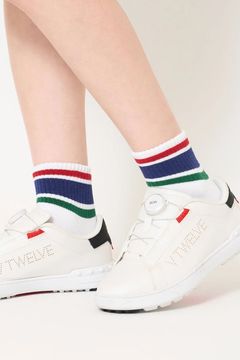 【26AW】【レディース】 COLOR MID SOCKS_WM / カラーライン ミドルソックス (ブルー)