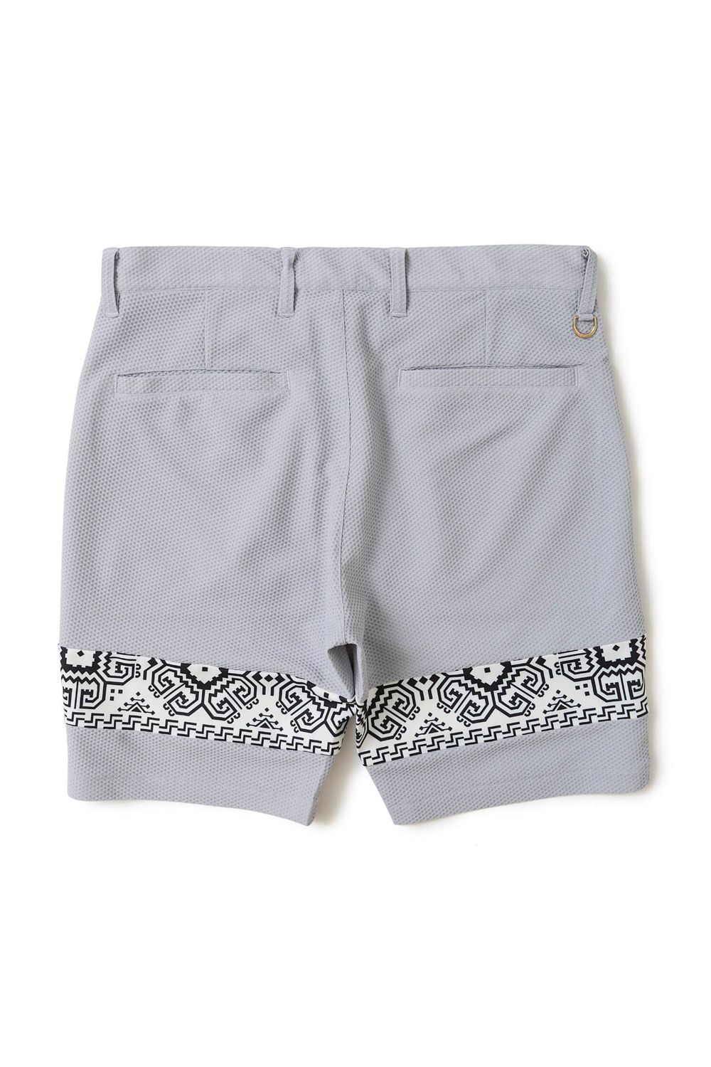 【26SS】 BAN COMFO SHORTS / ワッフル生地 バンダナ柄 ショートパンツ (グレー)