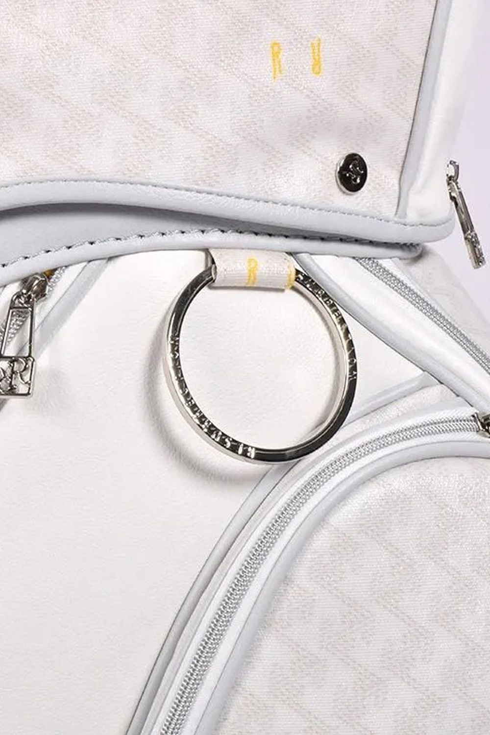 【26SS】【銀行振込・代金引換不可】【返品・交換不可】 ORIOLA（オリオラ） / ブランドオリジナルテキスタイル カートタイプ キャディバッグ （モノホワイト）*