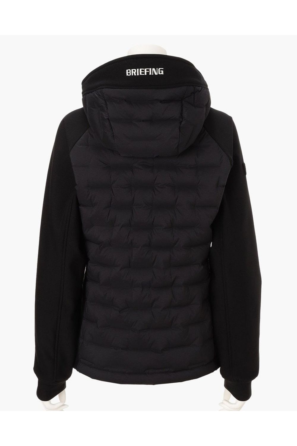 【25AW】【レディース】 WOMEN’S HYBRID DOWN PARKA / ストレッチタフタ ダイヤモンドロゴ ハイブリッドダウンジップパーカー (ブラック)