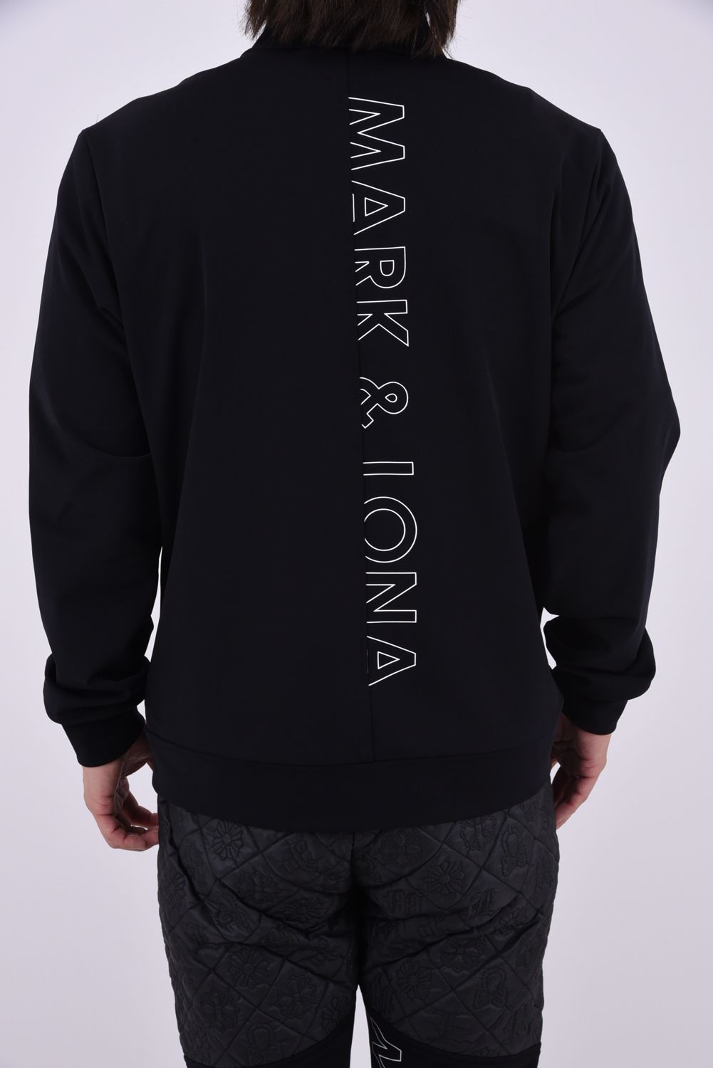 【26AW】 OBLIVION STRETCH HYBRID JACKET / モノグラムキルティング ボンディング素材 ハイブリッドジャケット (ブラック)