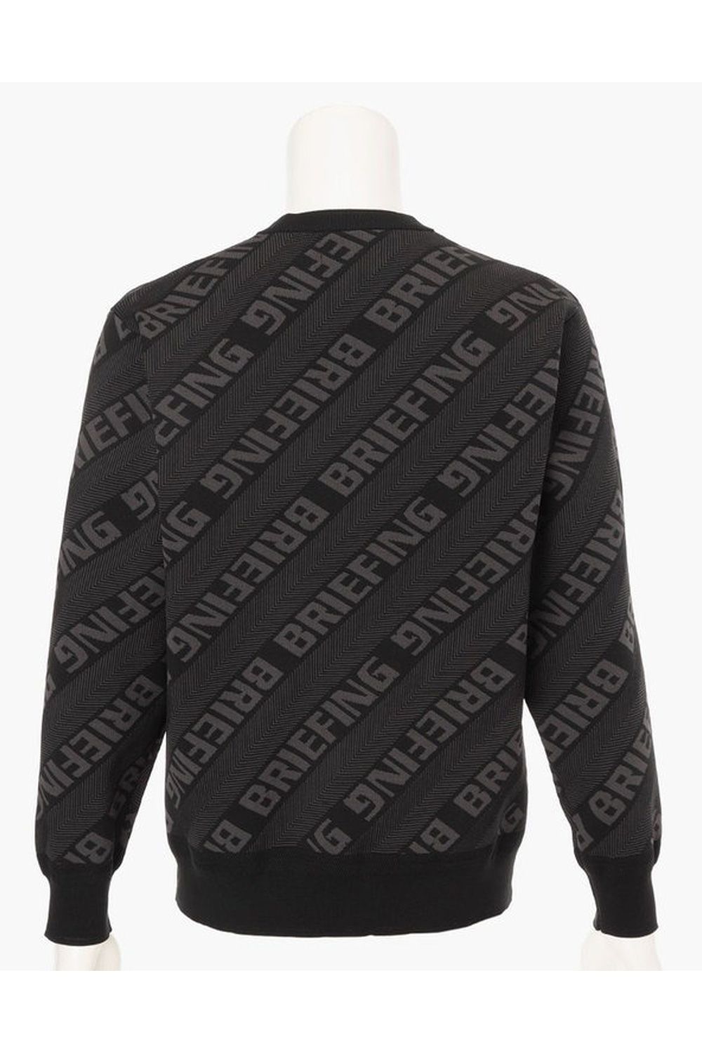 【25AW】 CE MEN'S WR BIAS LOGO CREWNECK KNIT / バイアスロゴジャカード クルーネックニット (ブラック)