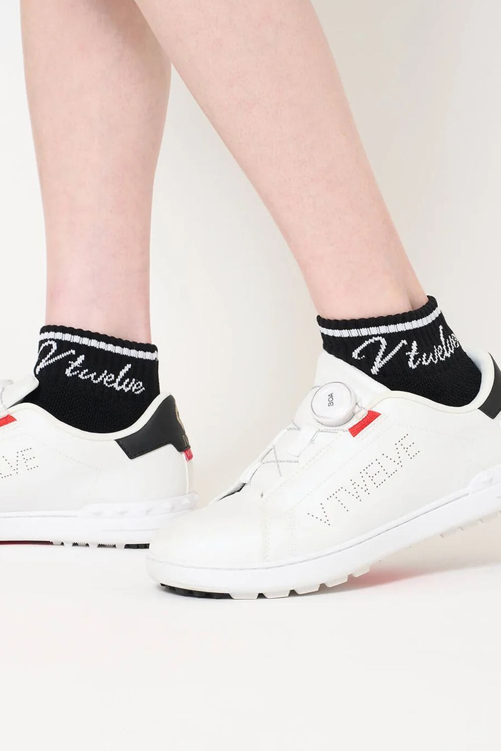 【26AW】【レディース】 HICKY SOCKS_WM / 筆記体ロゴ ソックス (ブラック)