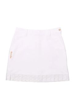 【26SS】【レディース】 GM PRINT NARROW PLEATS SKIRT / GMプリント ナロープリーツ スカート (ホワイト)*