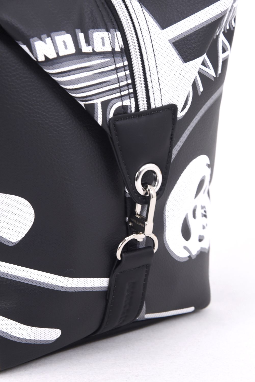 【26SS】 ATLAS CONVERTIBLE BOSTON BAG / アイアンスカル シンセティックレザー 2WAYボストンバッグ (ブラック)