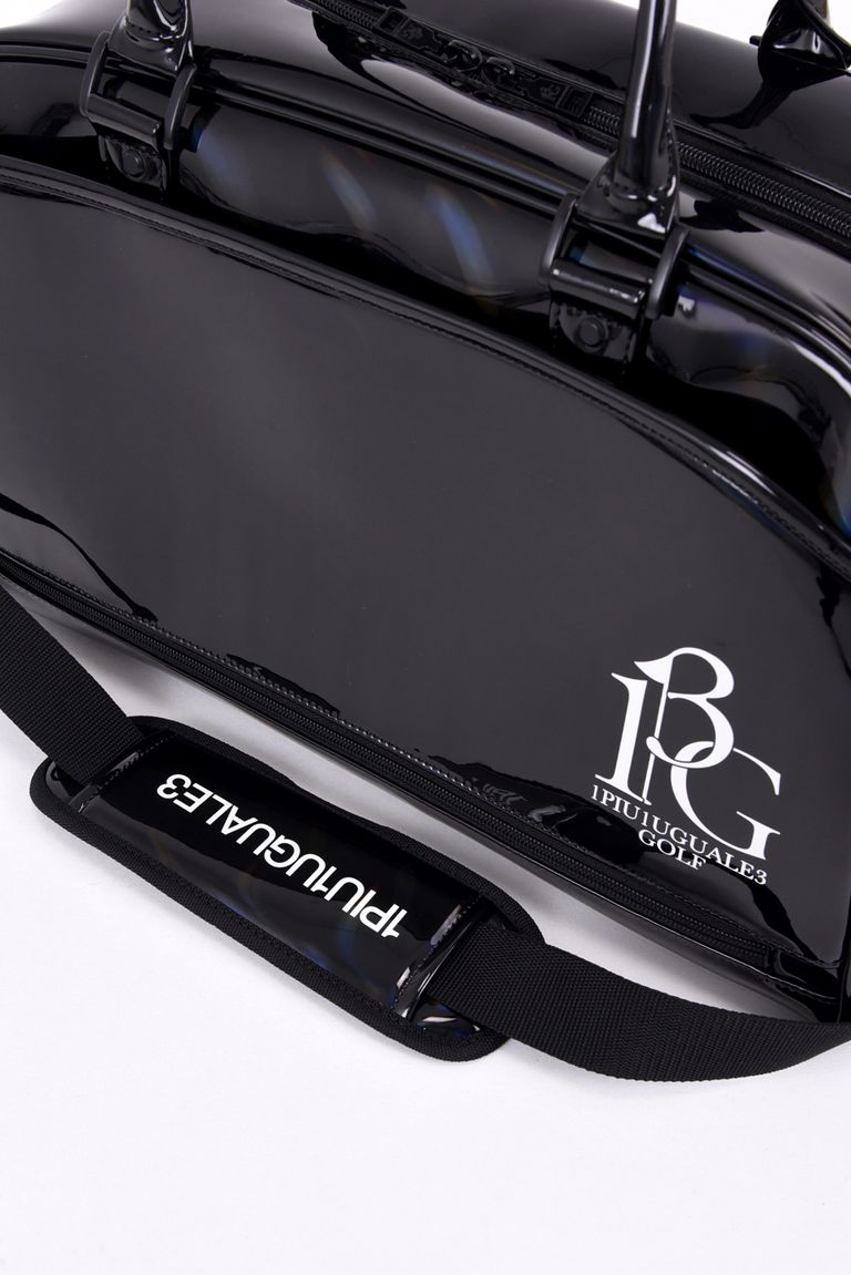 1PIU1UGUALE3 GOLF - AURORA BOSTON BAG / 113Gロゴ オーロラエナメル 
