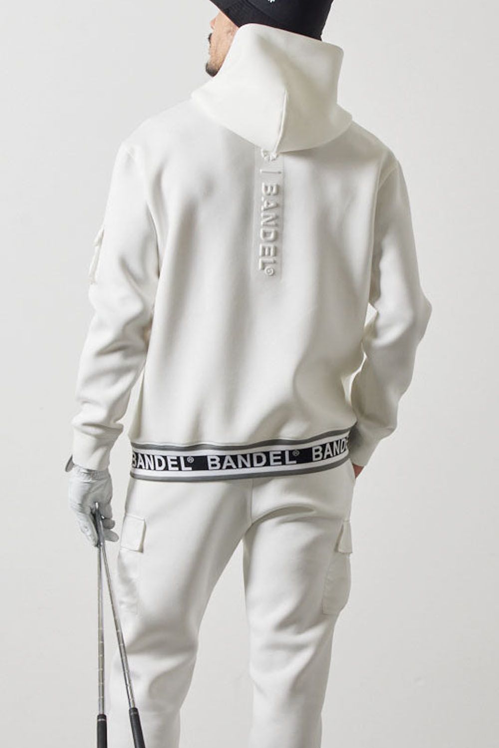 NYLON POCKET P/O HOODIE / ダンボール素材 ナイロンポケット プルオーバーパーカー (ホワイト)