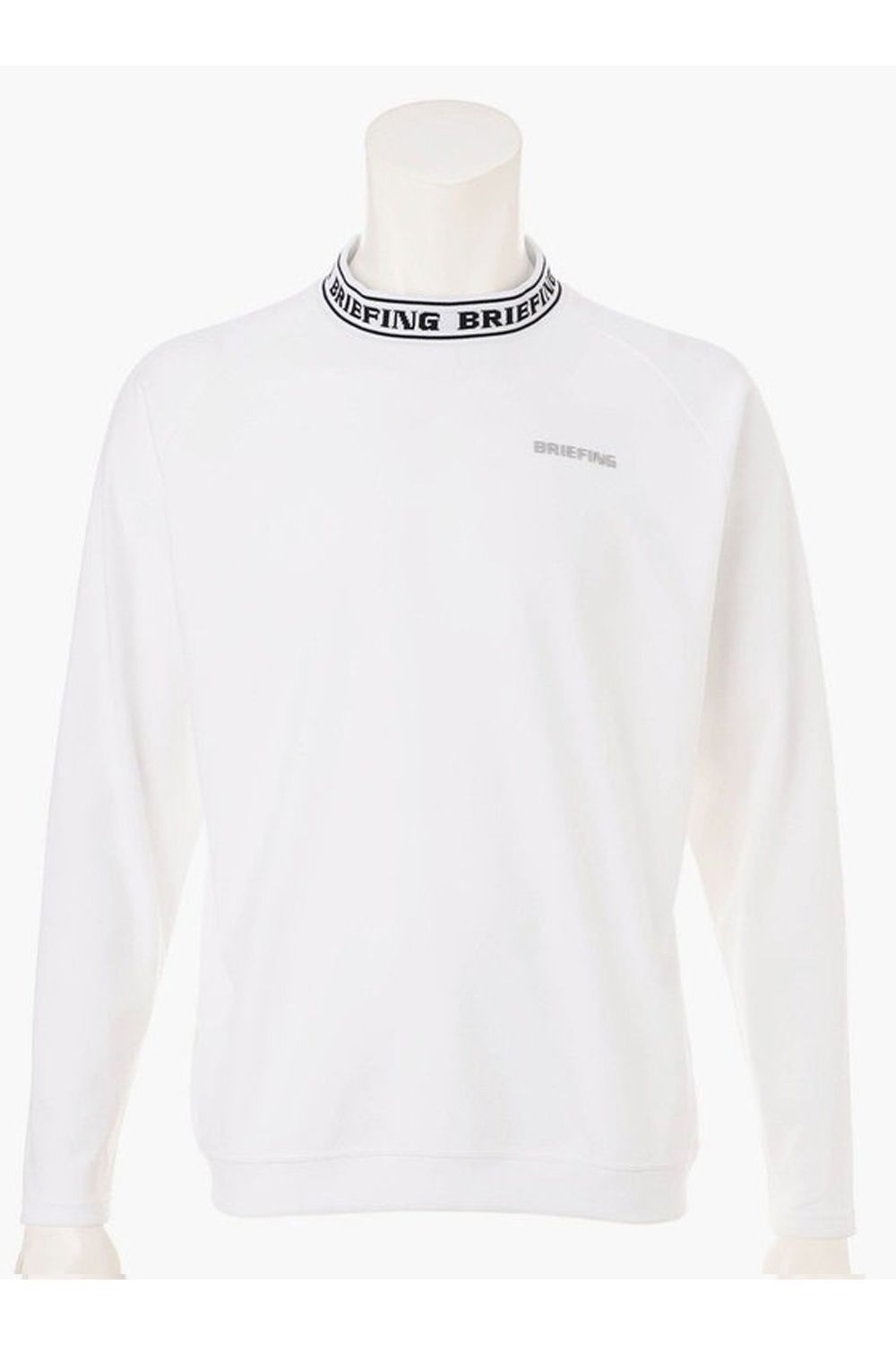 【26AW】 MS NECK LOGO LS HIGHNECK RF / ロゴ ロングスリーブ ハイネック (ホワイト)