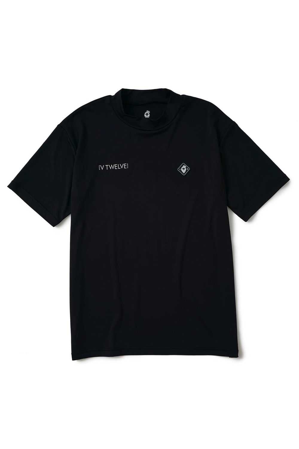 V12 - LINE UP SS MOCK / V12ロゴ モックネック Tシャツ