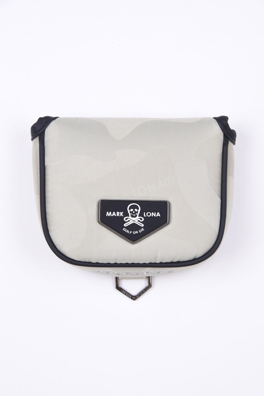 PREMIUM GAUGE MALLET COVER / コーデュラナイロン レザーパイピング オリジナルカモジャカード マレットタイプ パターカバー (アイスグレー)