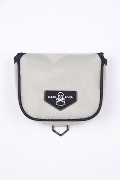 PREMIUM GAUGE MALLET COVER / コーデュラナイロン レザーパイピング オリジナルカモジャカード マレットタイプ パターカバー (アイスグレー)
