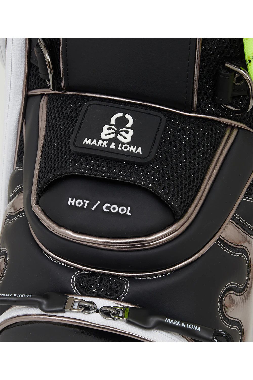 【26SS】【銀行振込・代金引換不可】【返品・交換不可】 NITRO CAMO PANELED CADDIE BAG / メッシュ生地 マルチカラー パッチワーク カートタイプ キャディバッグ (ブラック)