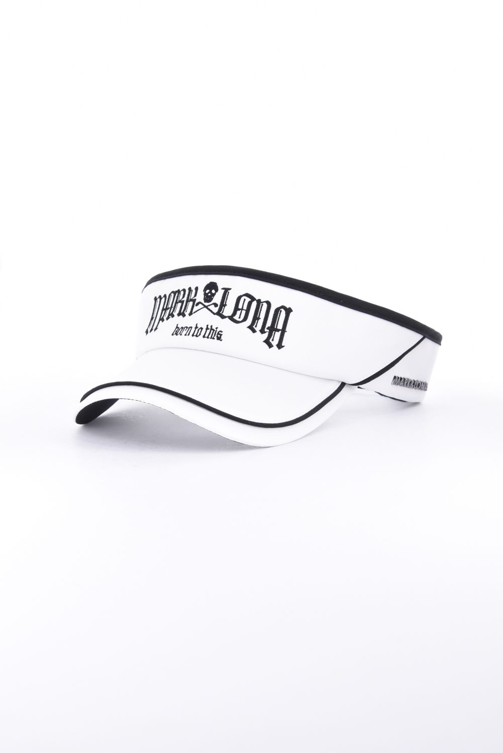 【26AW】 FRAKTUR PIPING VISOR / ブラックレターフォントロゴ パイピング サンバイザー (ホワイト)
