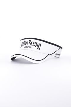 【26AW】 FRAKTUR PIPING VISOR / ブラックレターフォントロゴ パイピング サンバイザー (ホワイト)