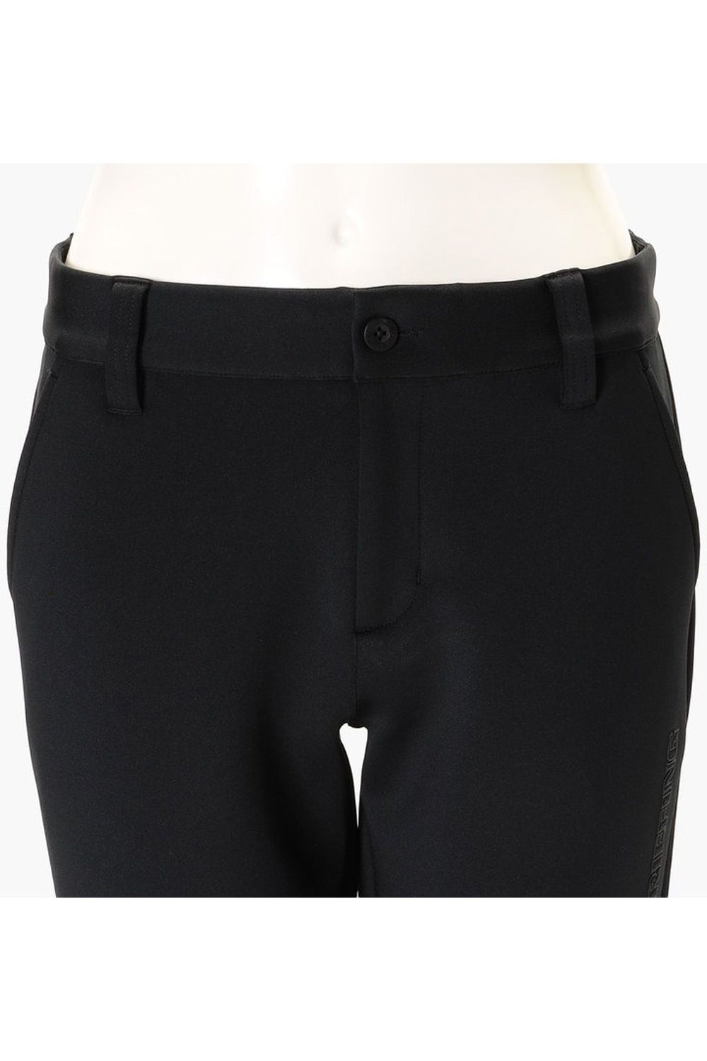 【26AW】【レディース】 WS STITCHED 3D LOGO SLIM PANTS / ステッチ ロゴ スリム パンツ (ブラック)