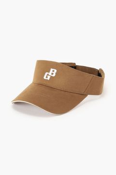【26AW】 MEN’S SUEDE SMALL BG LOGO VISOR / スウェード素材 スモールBGロゴ サンバイザー (ベージュ)