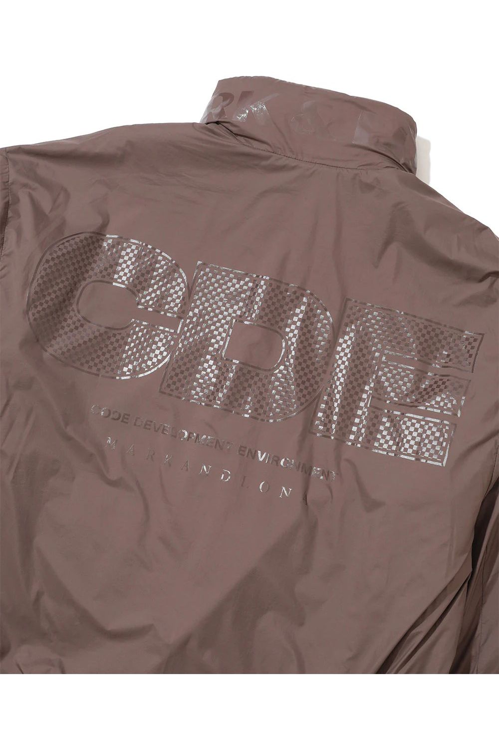 【2025AW】【CDEシリーズ】 DSBJ / ナイロンタフタ ボアジャカード リバーシブル ジップブルゾン (ベージュ)