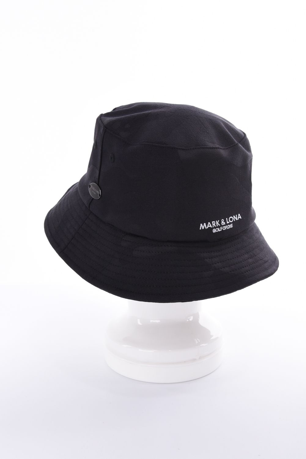 【26AW】 MERCURY CAMO STRETCH HAT / シグネチャーカモ ブランドロゴ刺繍 ストレッチバケットハット (ブラック)