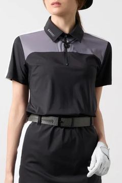 【26SS】 【レディース】 スウィッチジップポロシャツ (ブラック)