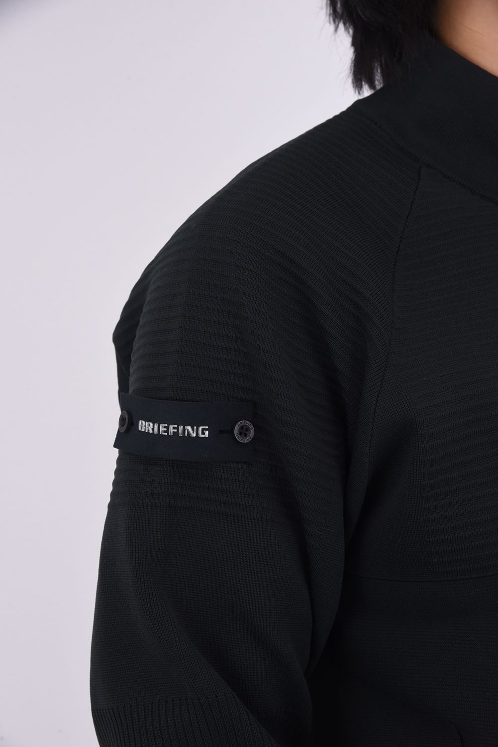 【25AW】 MEN'S WR KNIT BLOUSON / 超撥水糸 ハイネックニットブルゾン (ブラック)