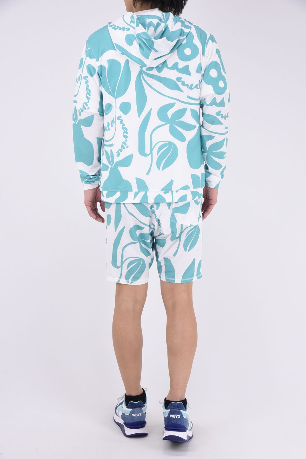 注目の的！【muta】ボタニカル柄 ラッシュガードセットアップ muta - 【25SS】 RUSH PARKA (FLORAL) / ボタニカル柄 ラッシュ