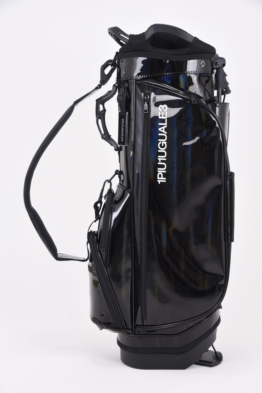 1PIU1UGUALE3 GOLF - AURORA CADDIE BAG / 113Gロゴ オーロラエナメル